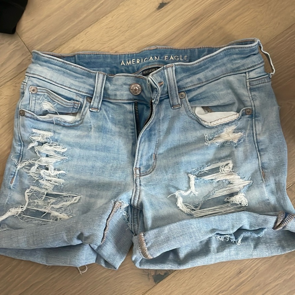American eagle next level stretch jean shorts